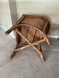 Vintage wicker chairs (rattan) with cushions - thumbnail 3 of 7