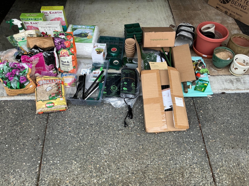 Assorted Gardening Supplies and Planters - image 1 of 8