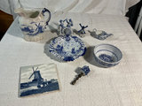 Blue and White Delftware Ceramic Collection - thumbnail 2 of 10