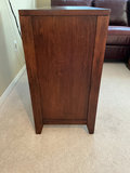 Dark Walnut Wood Cabinet with Two Compartments - thumbnail 3 of 4
