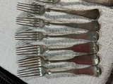 Assorted vintage flatware, forks, spoons, and knives - thumbnail 9 of 12