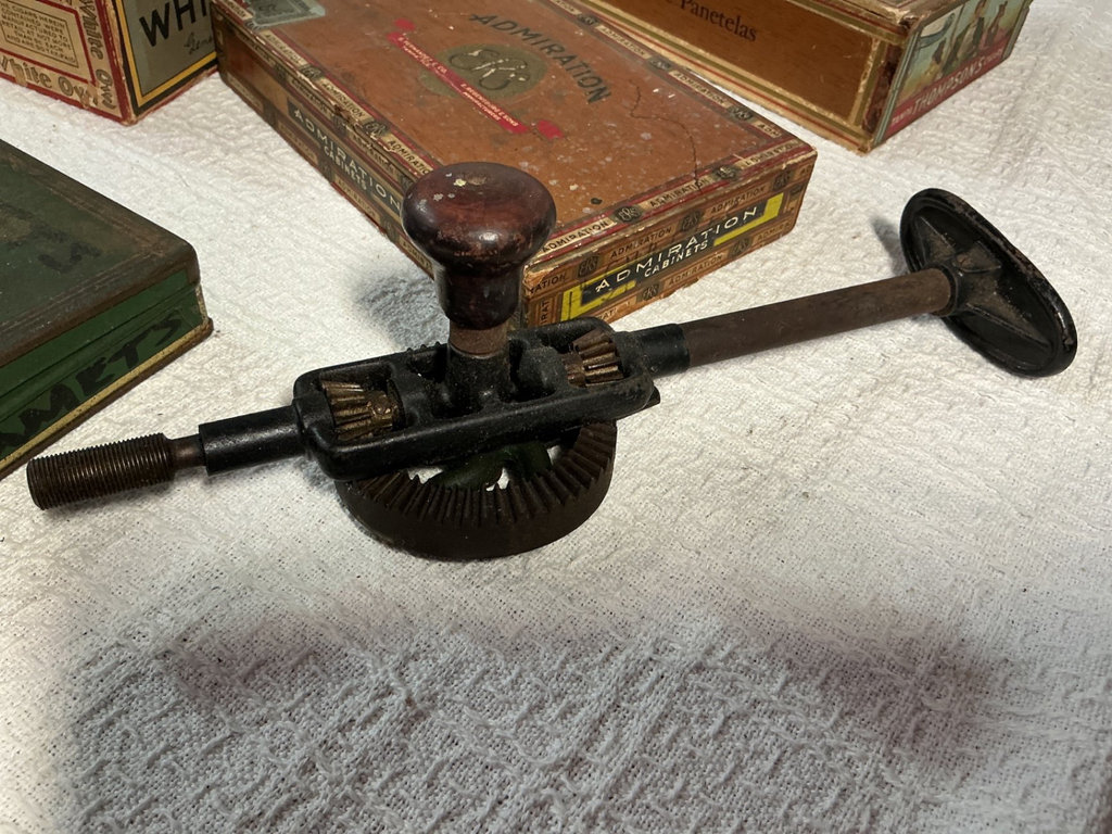 Vintage tobacco boxes and vintage tool - image 2 of 6