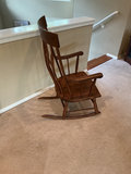 Wooden rocking chair and floor lamp - thumbnail 3 of 7