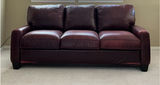 Burgundy Leather Sleeper Sofa - thumbnail 7 of 7