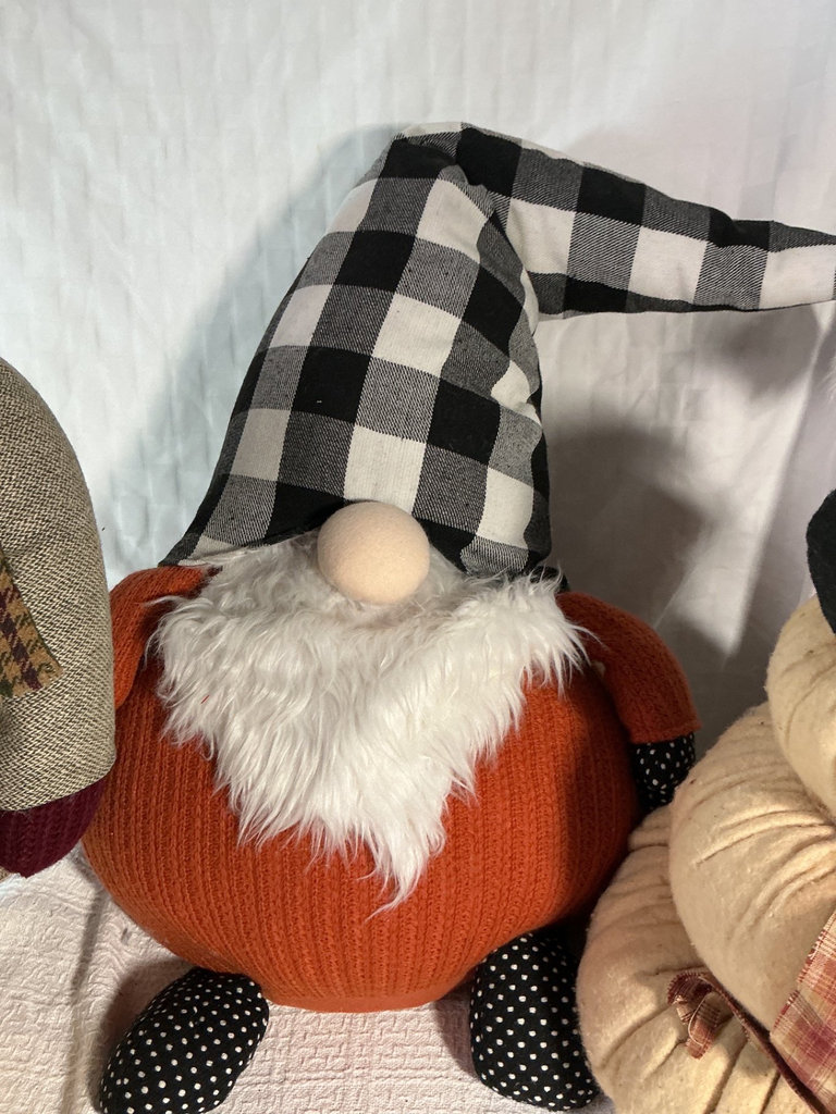 Wool Fabric Christmas Gnomes and Snowman Figurines - image 6 of 6
