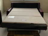 Burgundy Leather Sleeper Sofa - thumbnail 5 of 7