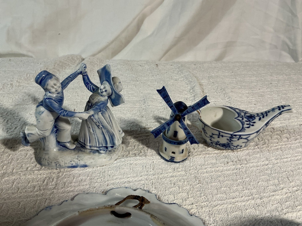 Blue and White Delftware Ceramic Collection - image 1 of 10