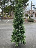 Evergreen wreath with lights and copper starburst ornaments - thumbnail 4 of 4