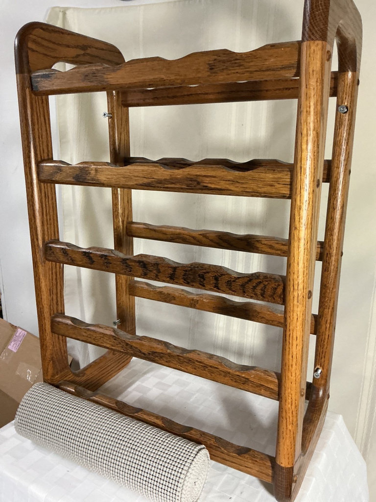 Wooden wine rack, fan - image 3 of 3