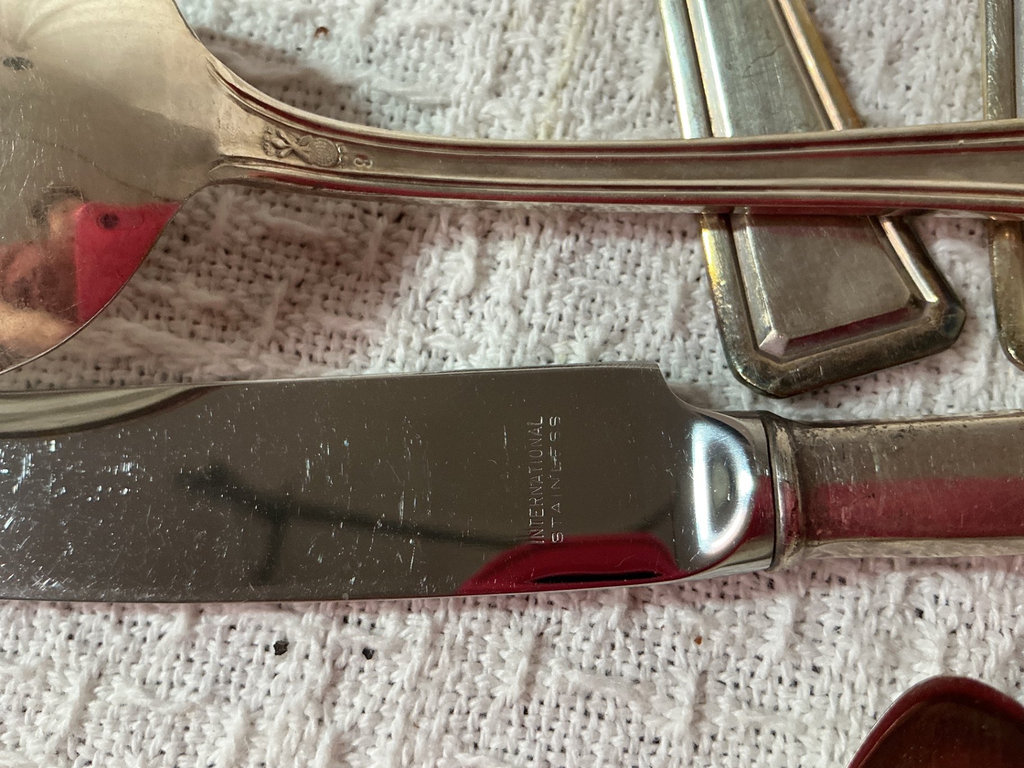 Assorted vintage flatware, forks, spoons, and knives - image 8 of 12