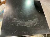 X-frame black table, framed botanical print, and fruit-themed decorative tray - thumbnail 6 of 7