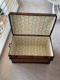 Vintage wooden trunk with iron hardware - thumbnail 7 of 8