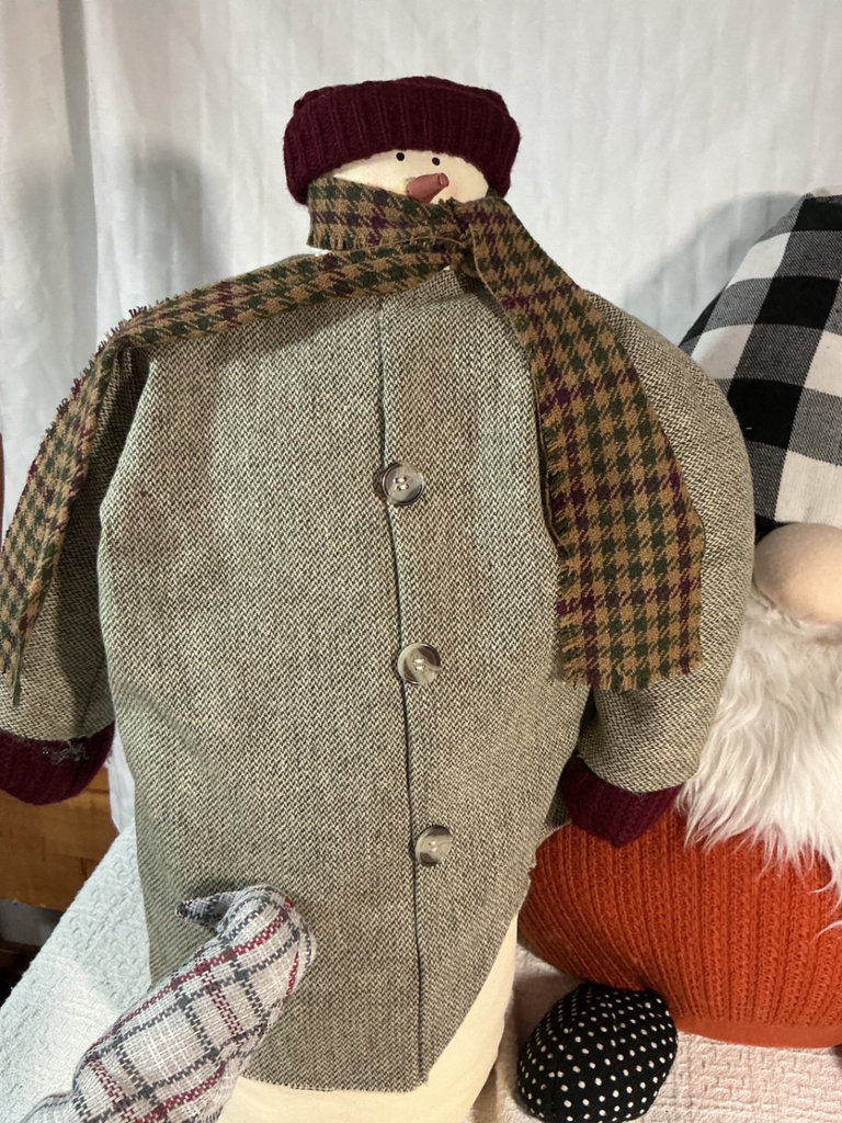 Wool Fabric Christmas Gnomes and Snowman Figurines - image 3 of 6