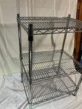 Three-tier chrome wire shelving rack - thumbnail 3 of 3