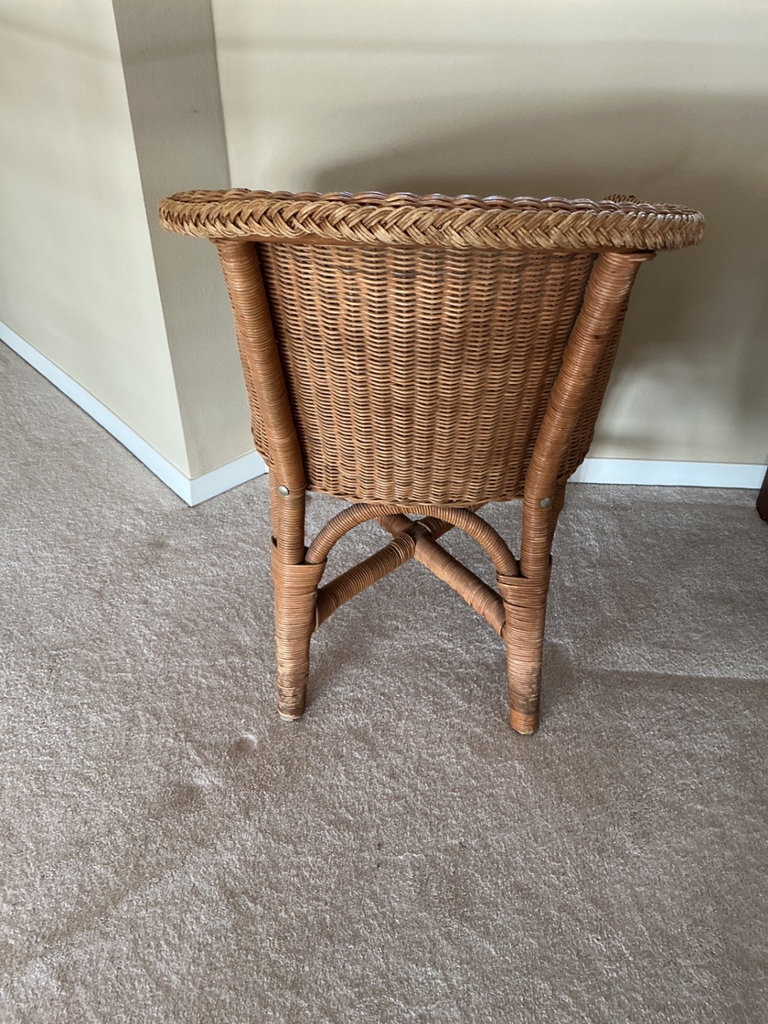 Vintage wicker chairs (rattan) with cushions - image 2 of 7