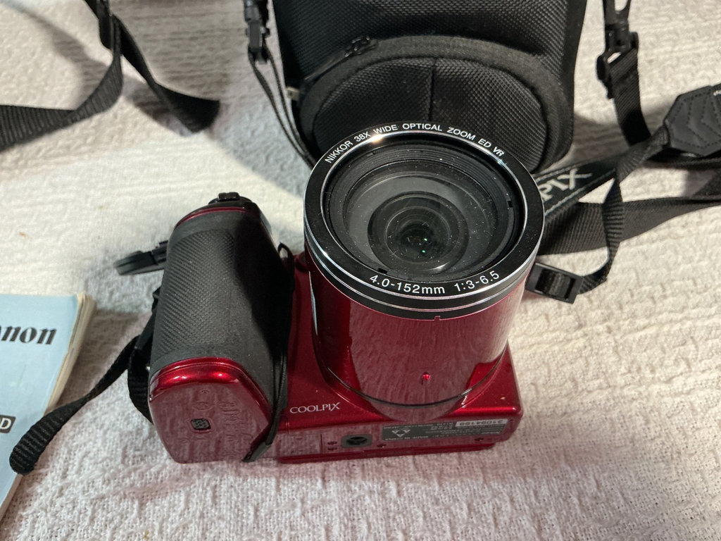 Canon EOS Rebel G kit with Nikon red camera and accessories - image 3 of 8