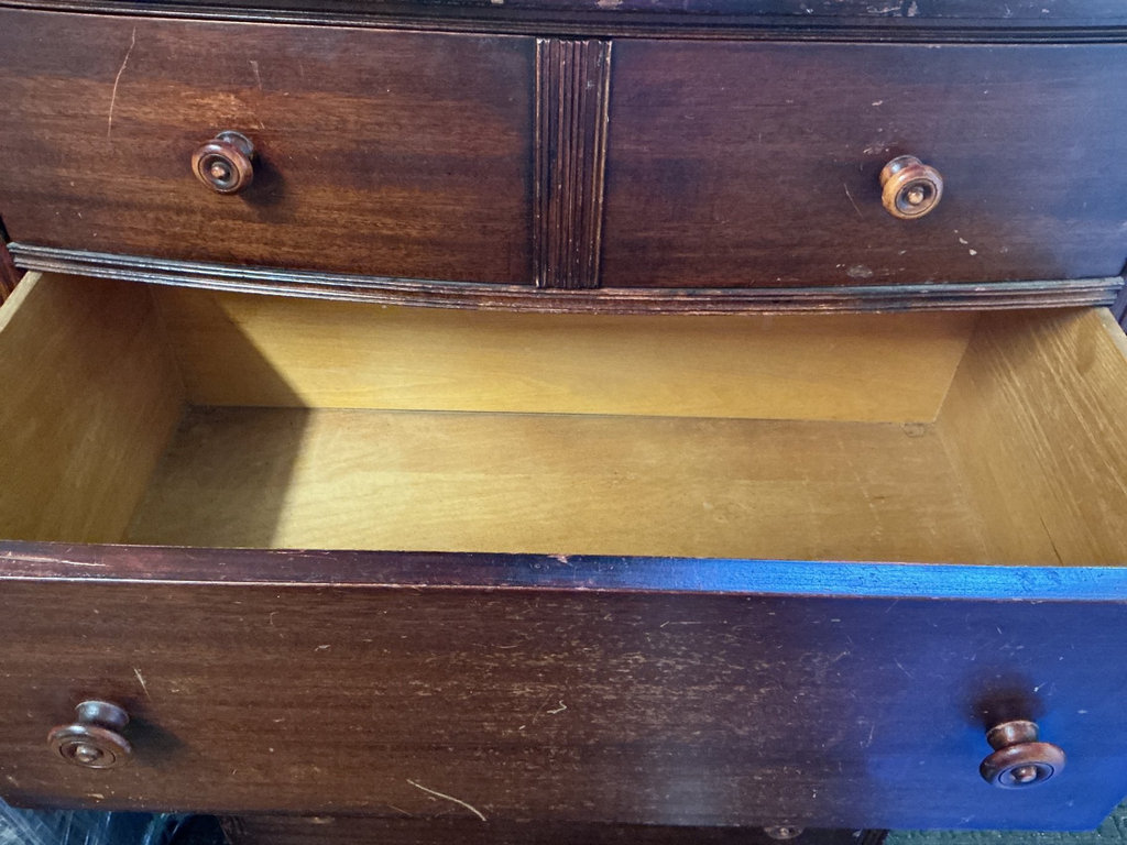 Vintage wooden dresser with multiple drawers - image 5 of 5