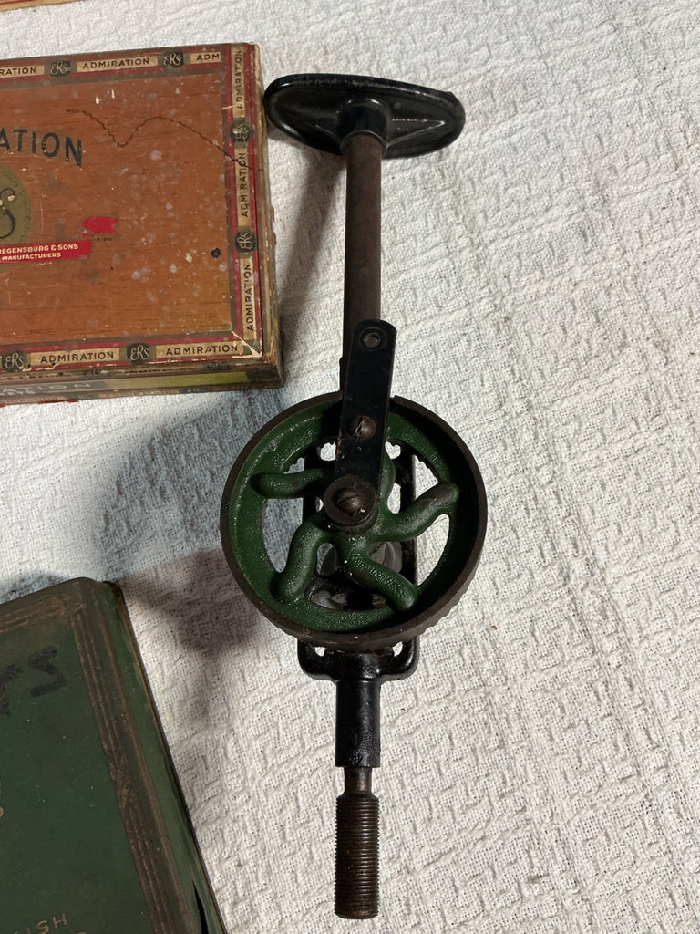 Vintage tobacco boxes and vintage tool - image 5 of 6
