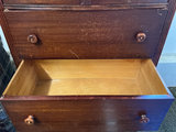 Vintage wooden dresser with multiple drawers - thumbnail 2 of 5