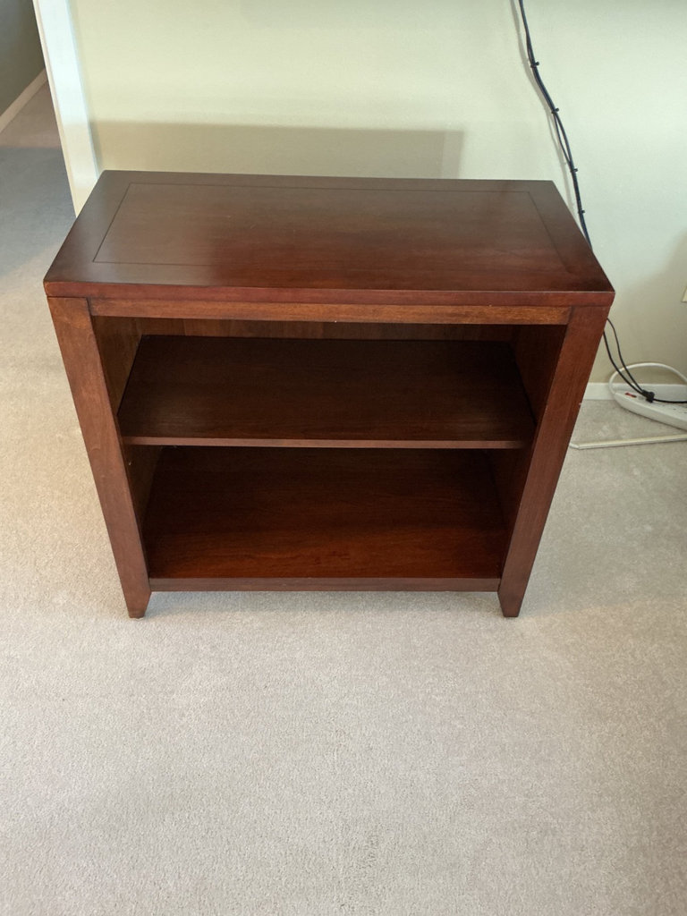 Dark Walnut Wood Cabinet with Two Compartments - image 1 of 4