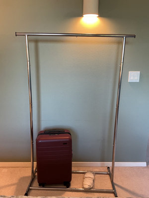 Metal clothing rack and more - Image 1 of 7