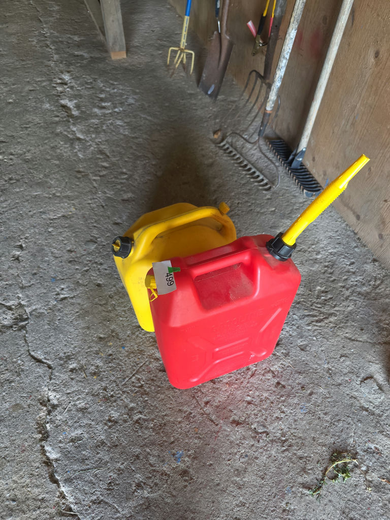 Yellow and Red Plastic Gas Cans A - image 4 of 4