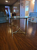 Brass-framed Glass  Coffee and End Table B - thumbnail 2 of 7