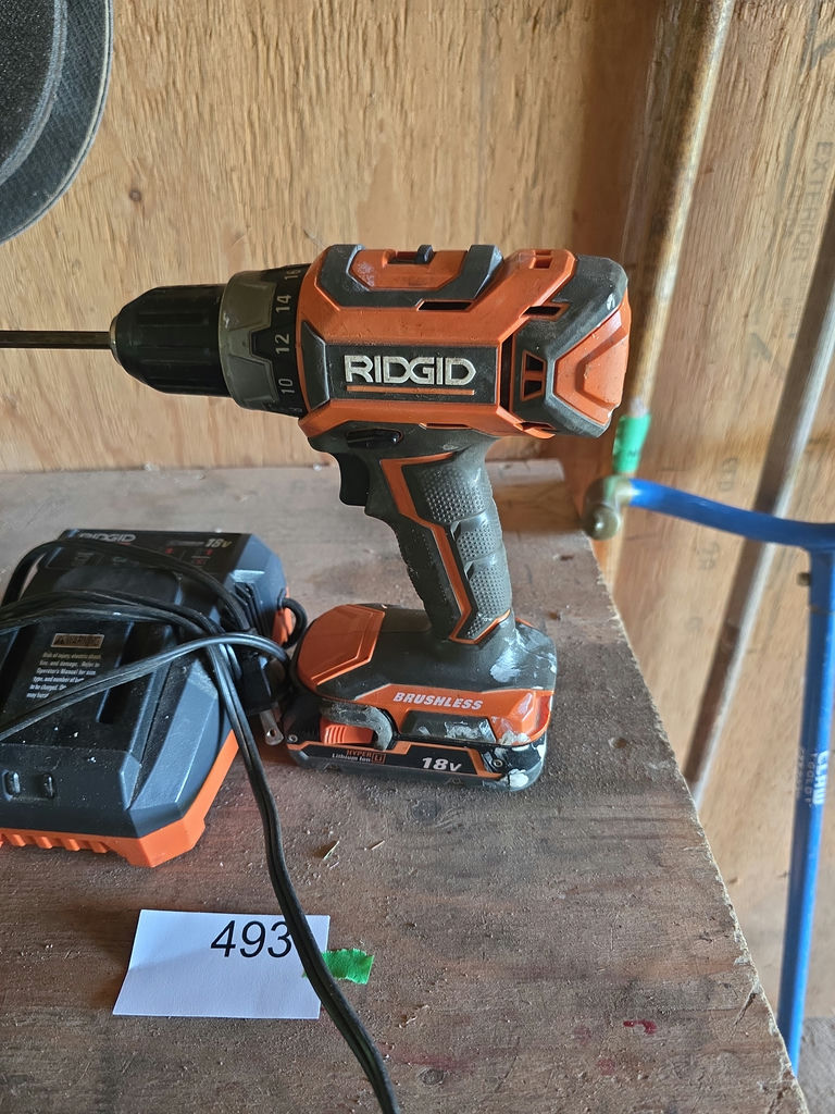 Ridgid 18V cordless drill/driver  A - image 2 of 5