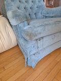 Blue tufted Armchair C - thumbnail 2 of 6