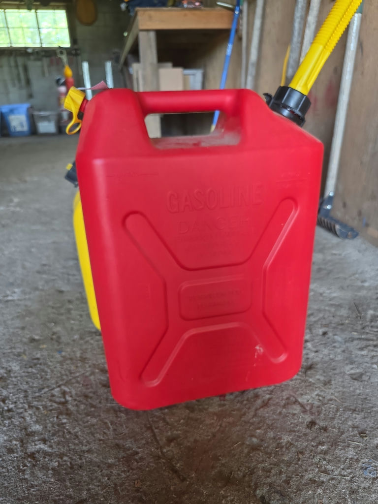 Yellow and Red Plastic Gas Cans A - image 3 of 4