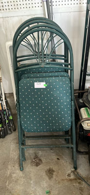 Green Folding Chairs B - Image 1 of 8