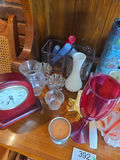 Red Mantel Clock, Candles, and More B - thumbnail 6 of 6
