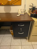 Wood Top Metal Desk C - thumbnail 2 of 4
