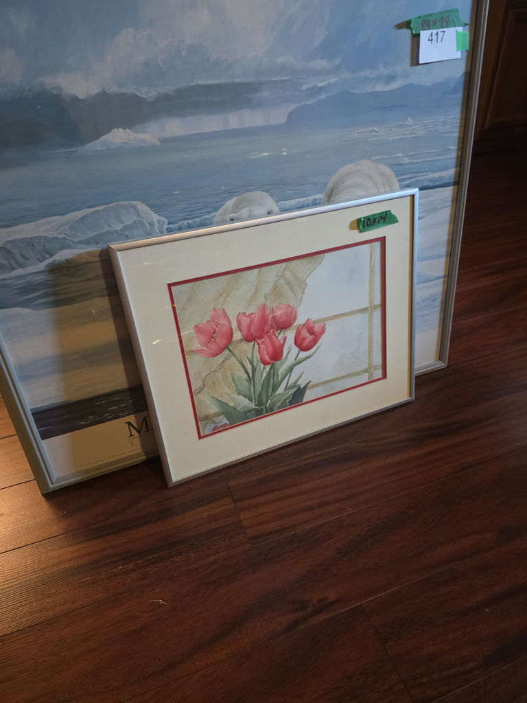 Arctic Landscape and Tulip Floral Print - image 3 of 3
