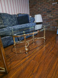 Glass and brass coffee and End Table B - thumbnail 3 of 6