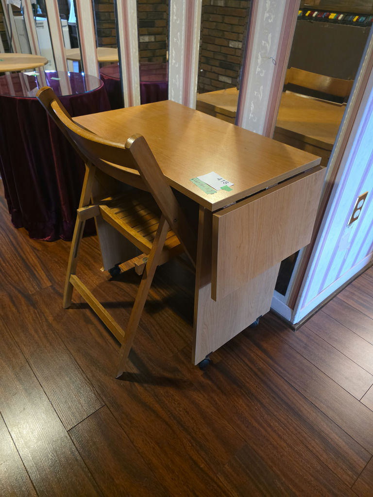 Wooden Desk and Matching Chair B - image 2 of 3