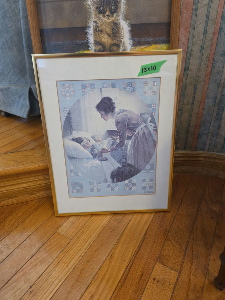 Wooden-framed Calendar & Print A - image 2 of 3