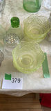 Green and Clear Pressed-Pattern Glassware B - thumbnail 16 of 17