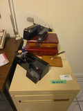 Beige two-drawer Filing Cabinet with Office Supplies - thumbnail 2 of 4