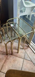 Brass-Framed Glass Nesting Tables A - thumbnail 10 of 13