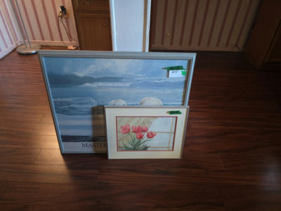 Arctic Landscape and Tulip Floral Print - Image 1 of 3