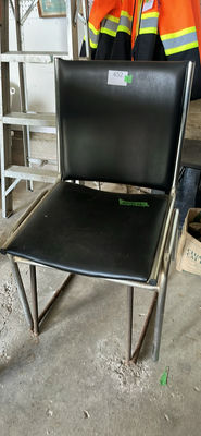 Vinyl and Wood Chairs B - Image 1 of 8