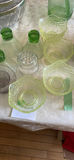 Green and Clear Pressed-Pattern Glassware B - thumbnail 11 of 17