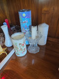 Red Mantel Clock, Candles, and More B - thumbnail 5 of 6