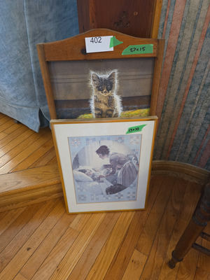 Wooden-framed Calendar & Print A - Image 1 of 3