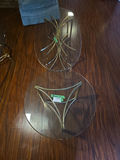 Brass-framed Glass Coffee and End Table B - thumbnail 4 of 7