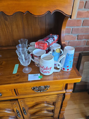 Holiday-themed Mugs and Glassware B - Image 1 of 5