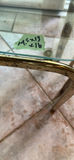 Brass-Framed Glass Nesting Tables A - thumbnail 7 of 13