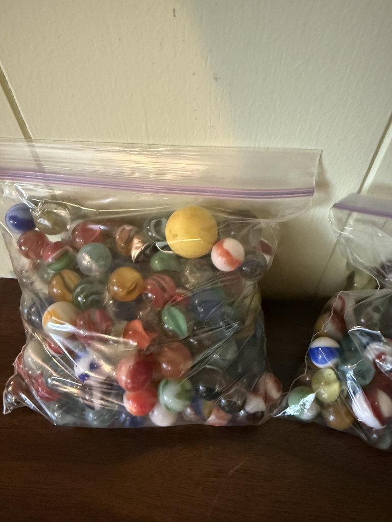 Assorted marbles and a Duncan Imperial yo-yo - image 3 of 6