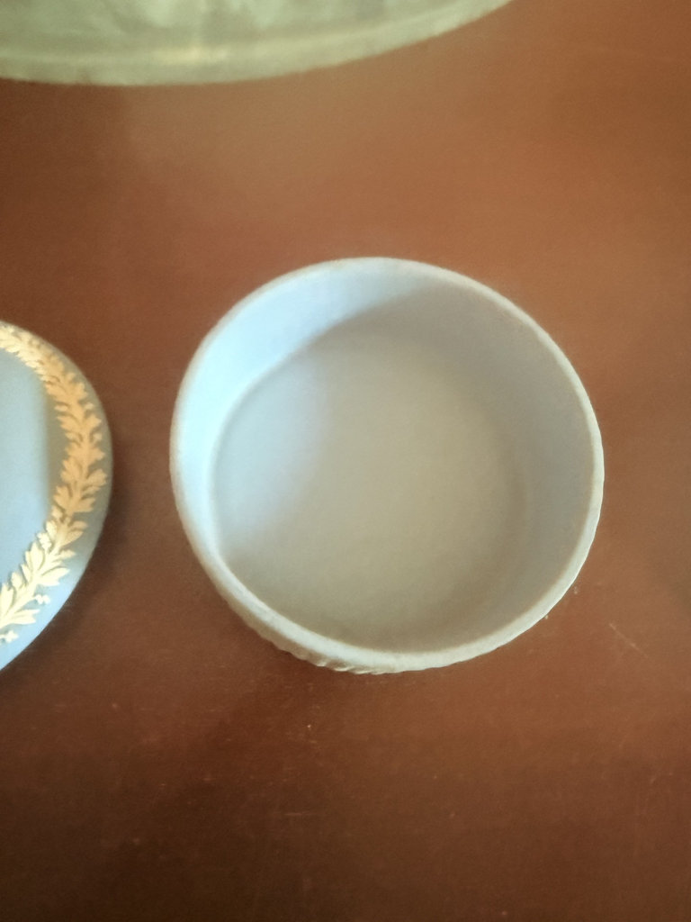 Blue Wedgwood Jasperware Trinket Box Set with Classical Reliefs - image 7 of 11